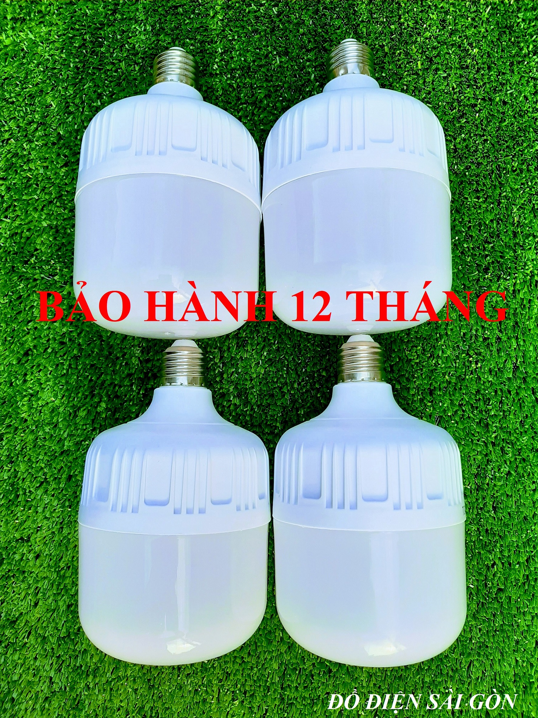 Combo 4 bóng đèn led trụ 40w to ánh sáng trắng 6500k siêu kiệm điện