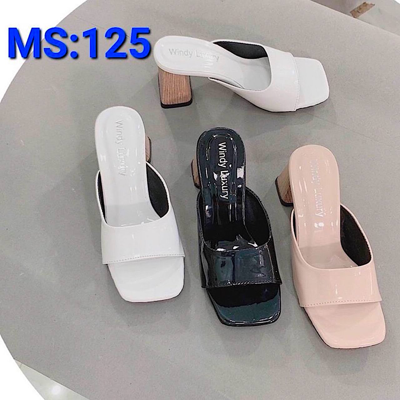 Dép Cao Gót Nữ 5 Phân Quai Ngang Siêu Đẹp - MS 125.