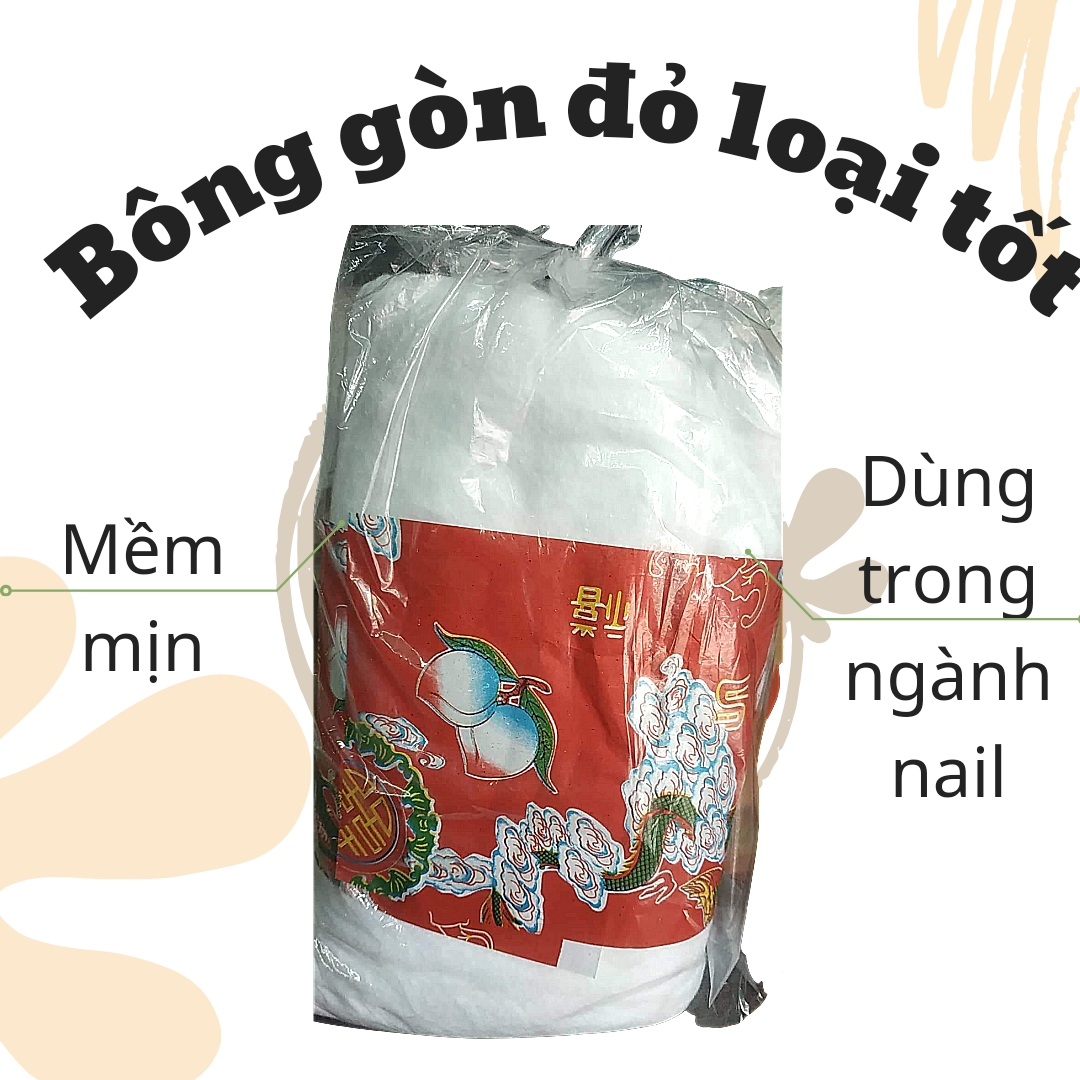 Bông gòn loại tốt dùng để lau chùi móng tay,làm nail