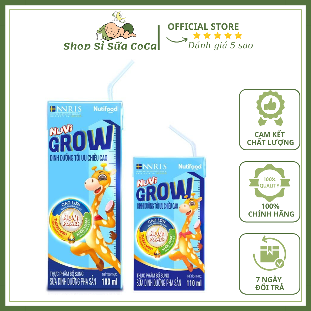Sữa bột pha sẵn Nuvi Grow 110ml