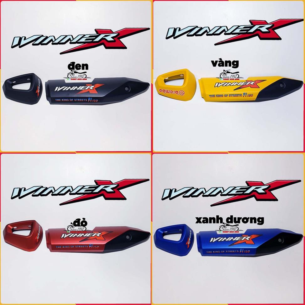 Ốp pô và chụp đuôi pô winner x bản màu sporty - bộ chụp pô winner x 2019 - 2022 , winer v3