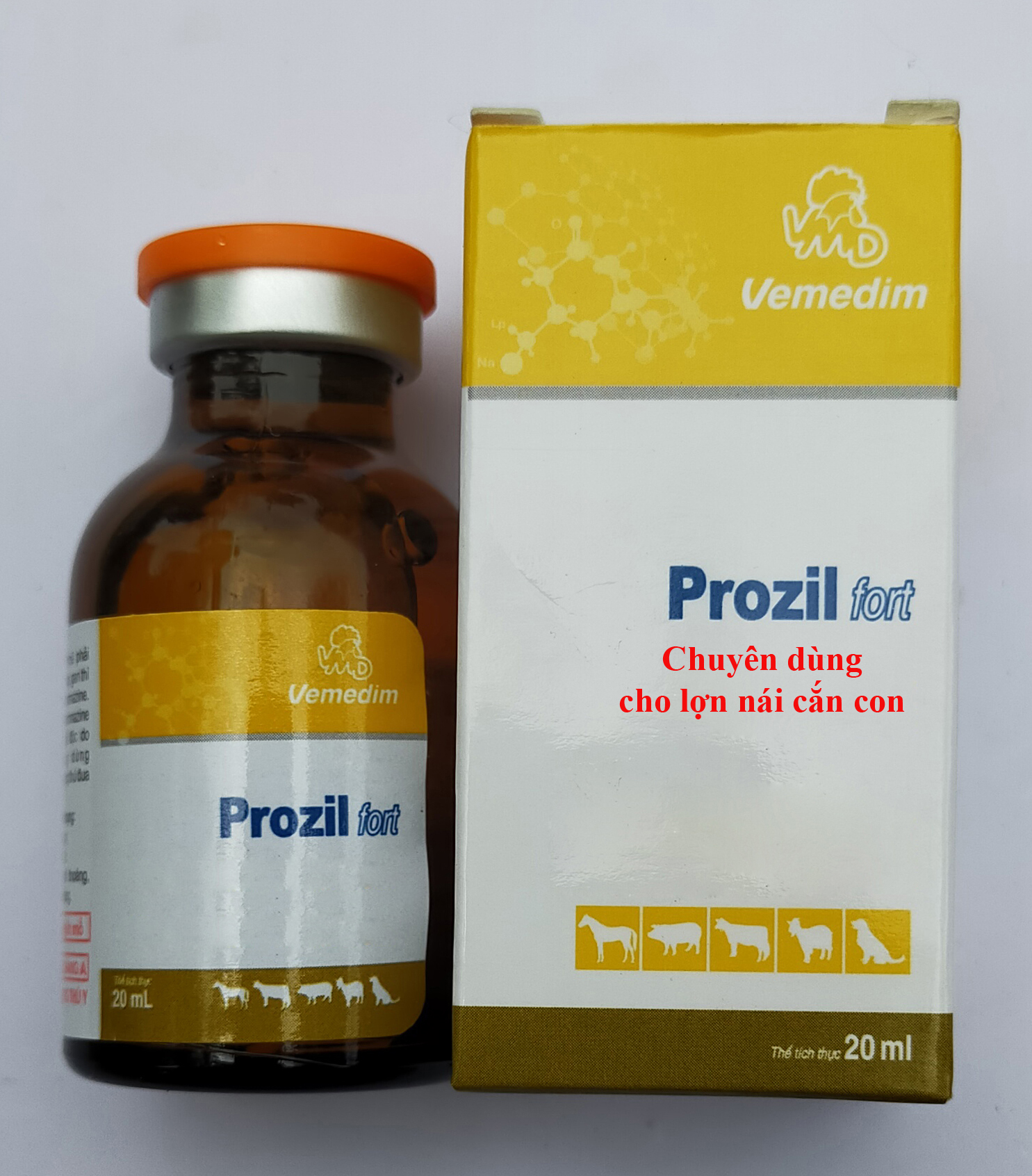 1 lọ Prozil Fort 20ml Chuyên dùng cho lợn nái cắn con