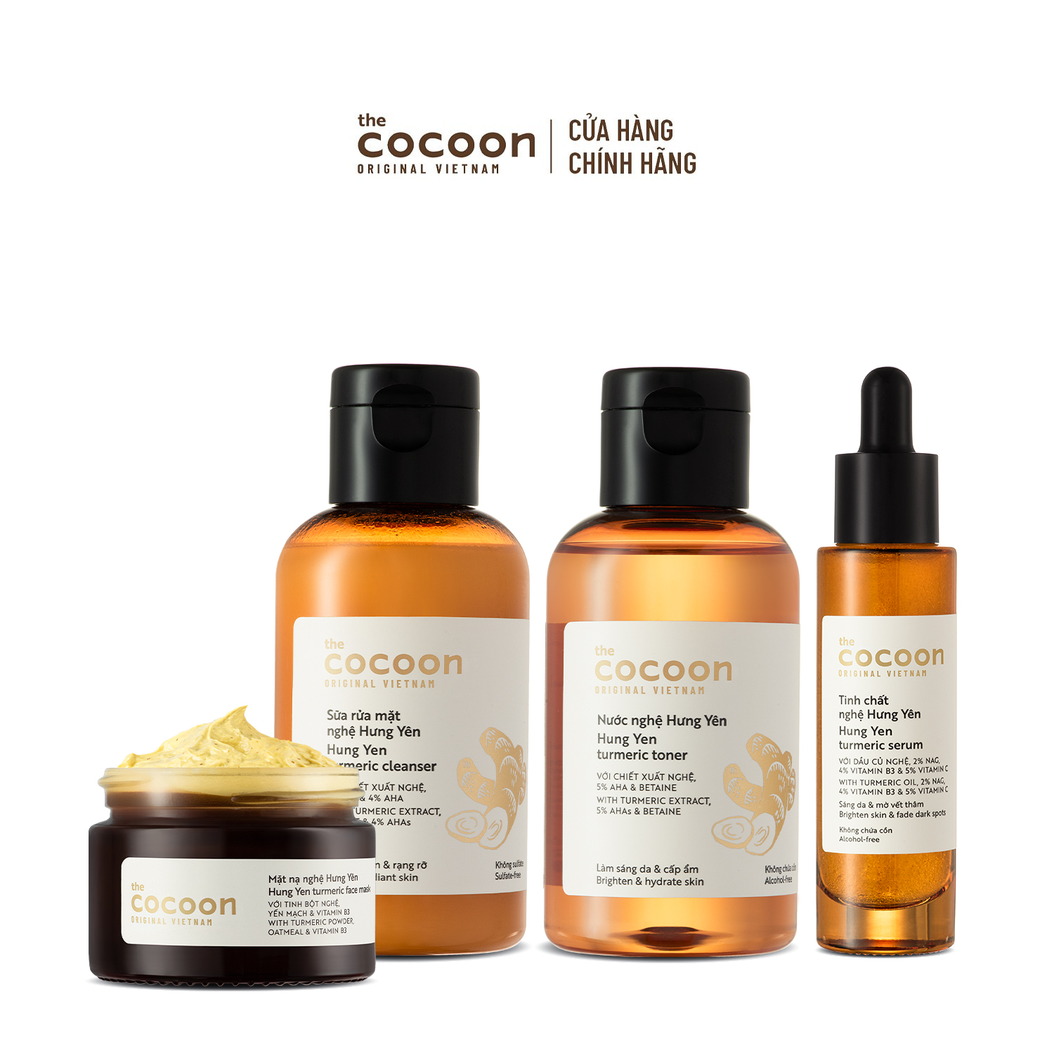 Combo sáng da chuyên sâu từ nghệ Hưng Yên Cocoon