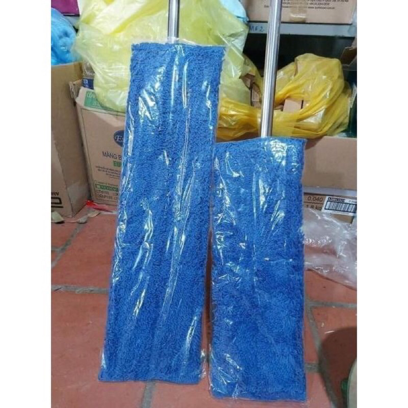 Cây lau nhà công nghiệp cây lau ẩm bông xanh dài 45cm 60cm chổi lau bệnh viện trường học siêu bền siêu sạch