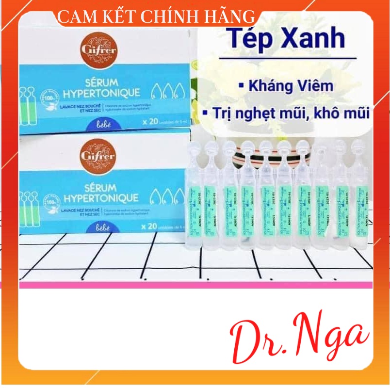 ✅ Nước muối Sinh Lý Gifrer Tép Xanh Nghẹt mũi