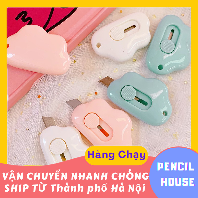 Dao Rọc Giấy Mini Bỏ Túi Hình Đám Mây Đáng Yêu