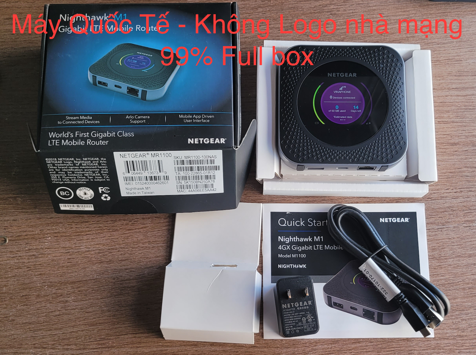 Bộ phát wifi 4g netgear mr1100 tốc độ 1gb