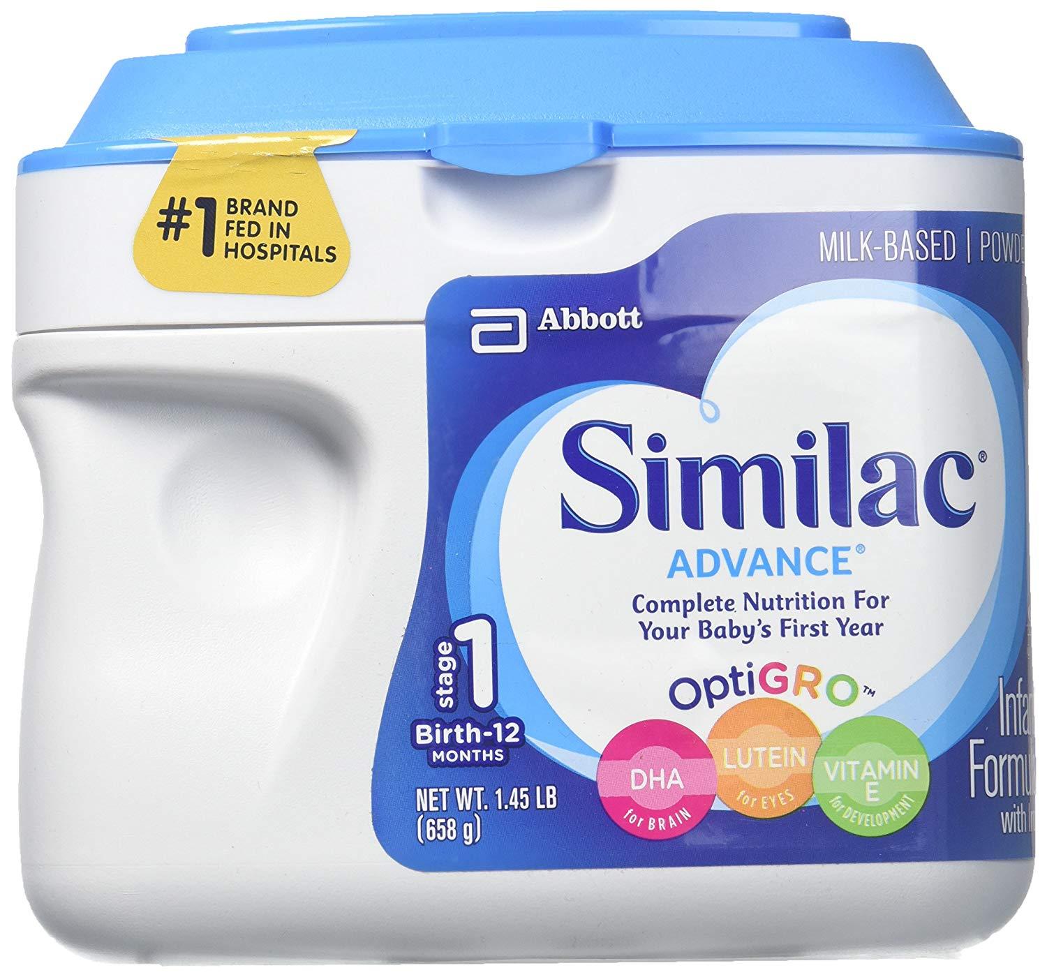 Sữa bột Similac Advance tối ưu hệ miễn dịch cho bé từ 0-12 tháng 658g của Mỹ(DATE MOI)