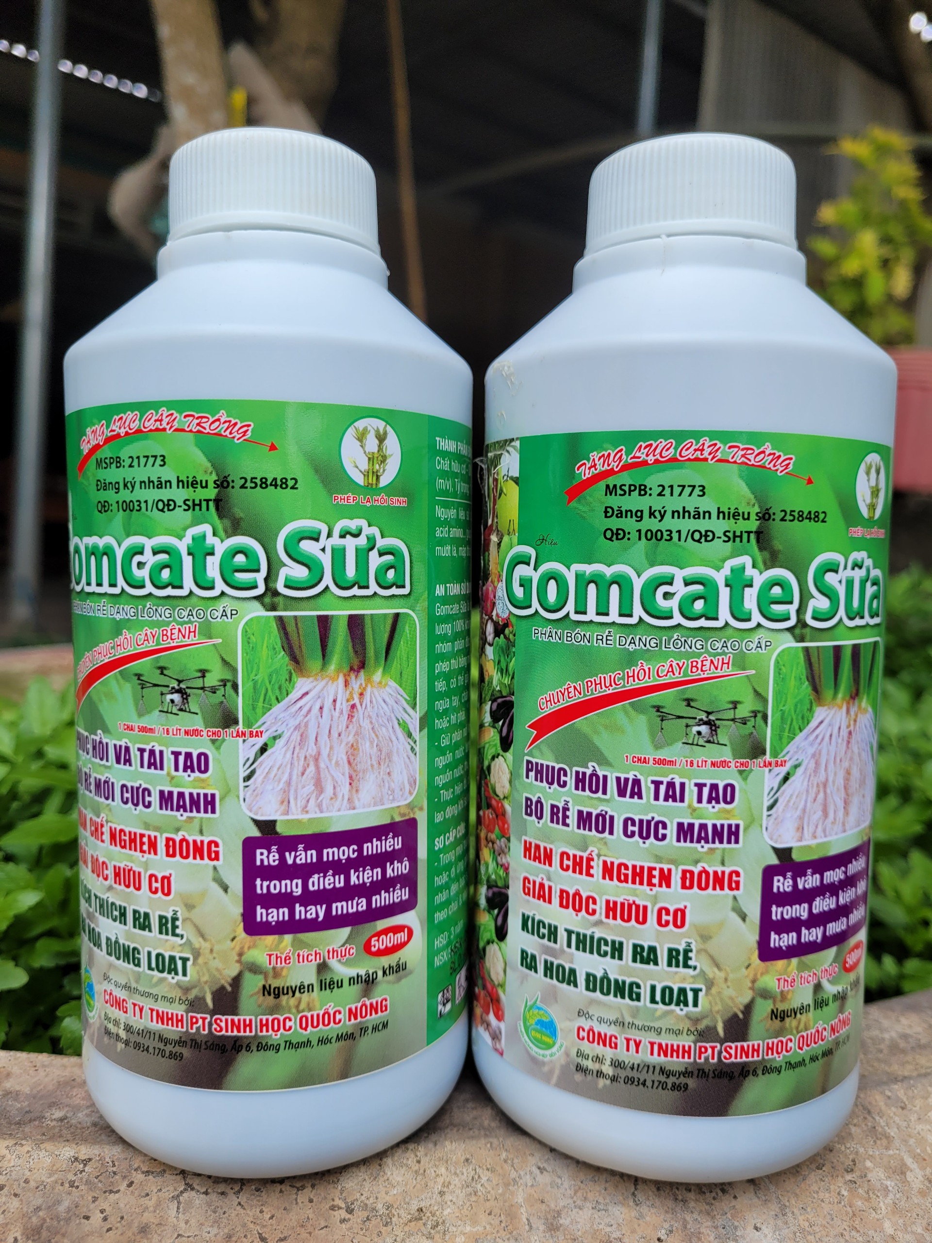Phân bón rễ cao cấp gomcate sữa kích thích ra rễ, giải độc hữu cơ chai 500ml_thien thinh shop