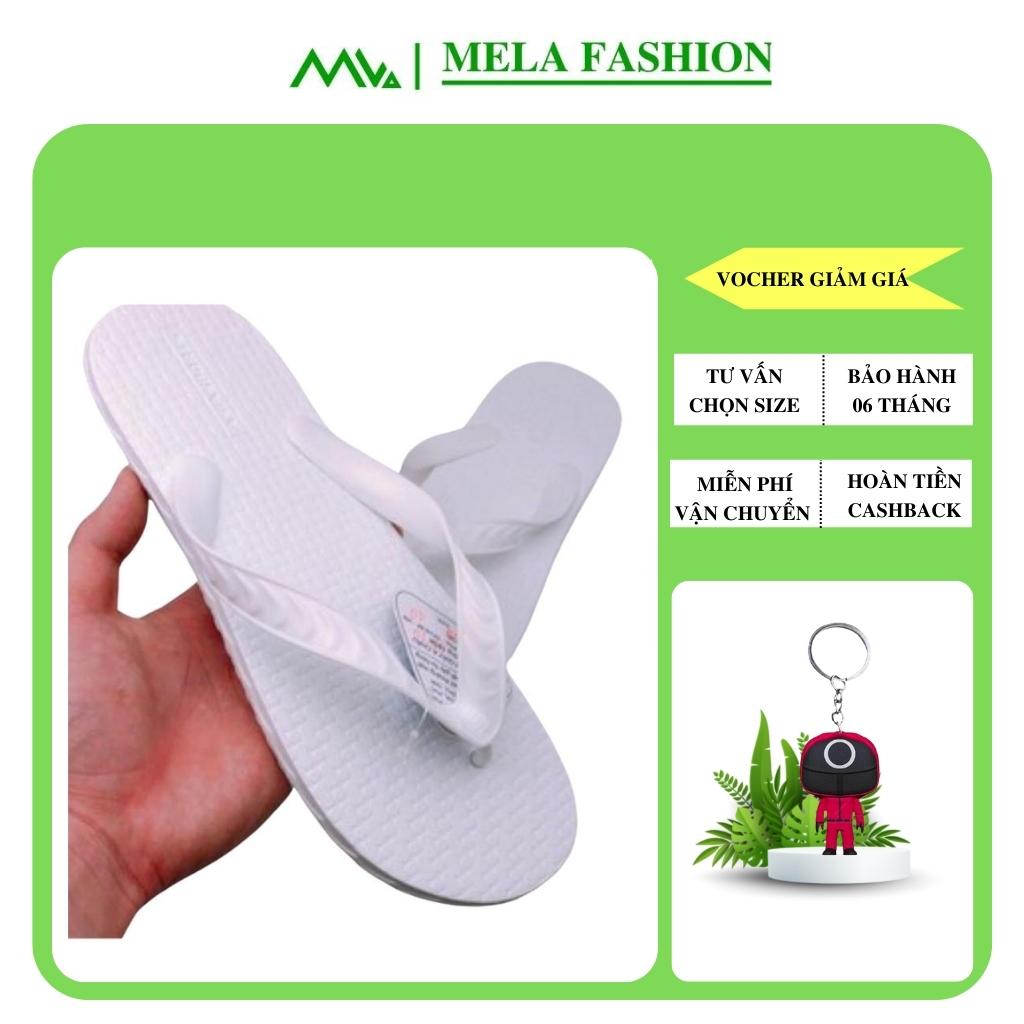 Dép tông nam asia màu trắng siêu bền, tông đi biển cực sang mela fashion