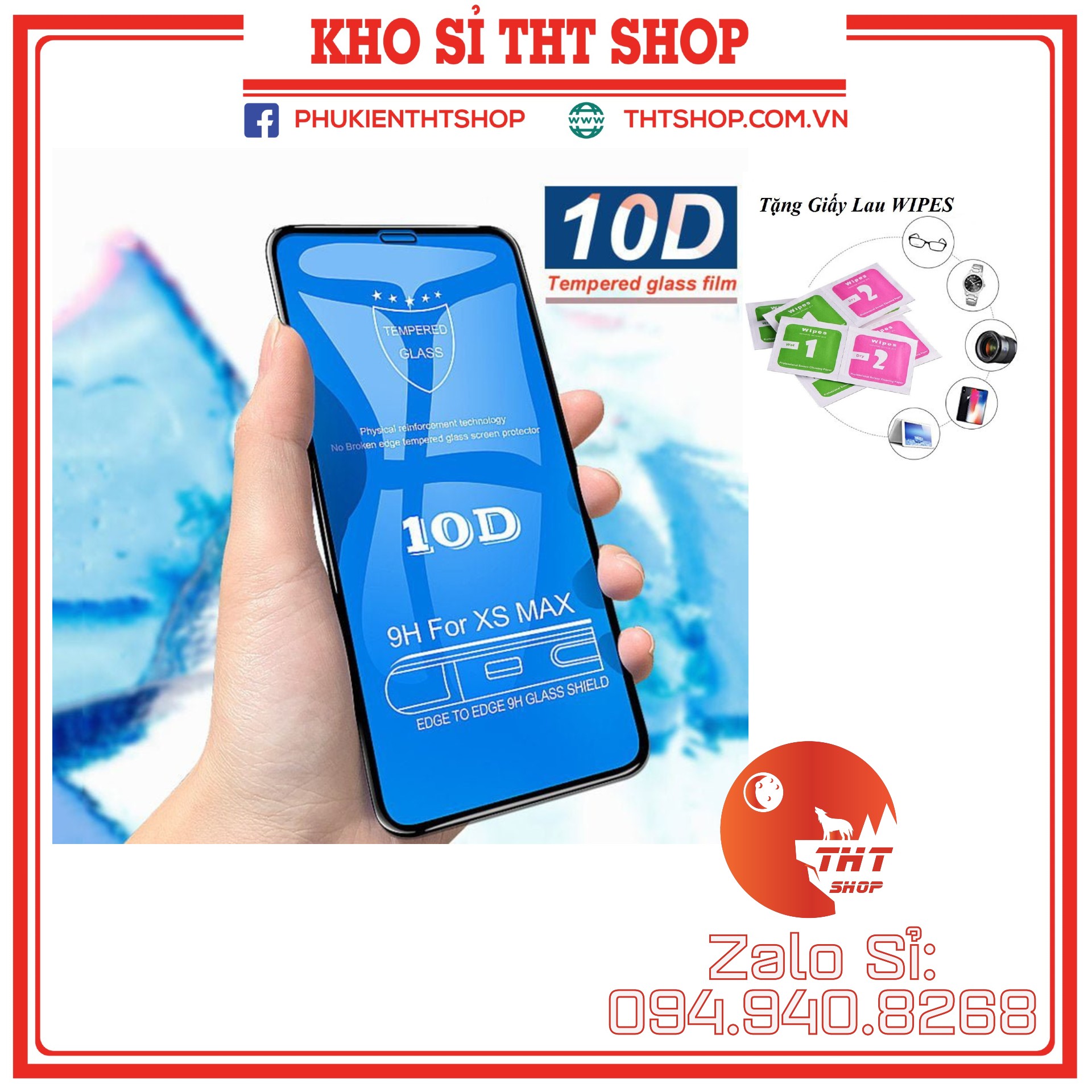 Com bo 5 Kính cường lực full màn hình Iphone 10D Cho iphone 6-iphone 12promax