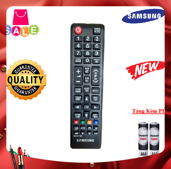 Remote Điều khiển tivi Samsung BN59 dùng cho các dòng Tivi Samsung UA32 UA40 UA43 UA 49 UA50 UA55 UA65 4K Smart QLED - Hàng tốt-Mới 100%-Tặng kèm PIN