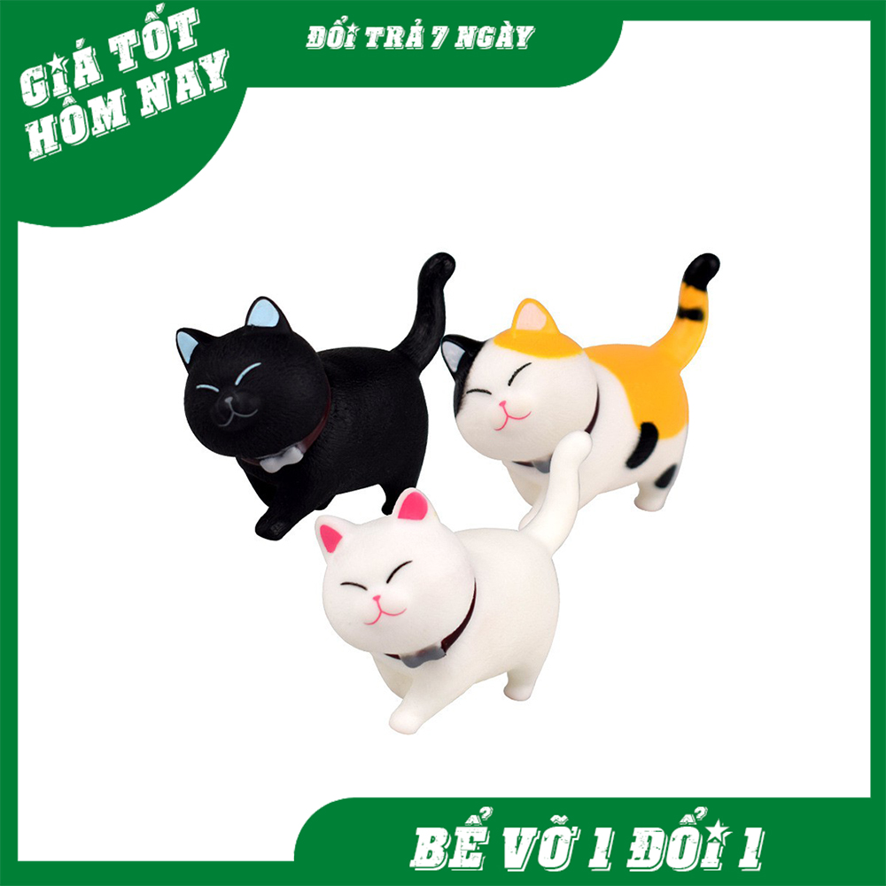 Mô hình mèo tam thể siêu dễ thương đầu xoay 360 độ