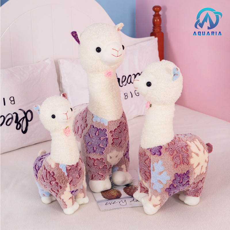 Thú bông gấu bông lạc đà a đán bá đạo alpaca khoác áo bông tuyết 40cm quà tặng giáng sinh cưng xỉu siêu hot