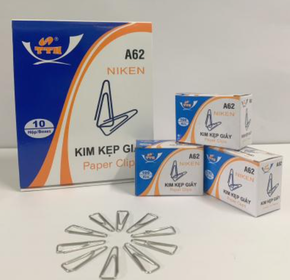 Combo 3 hộp - kẹp giấy tth a62 - kẹp giấy tam giác
