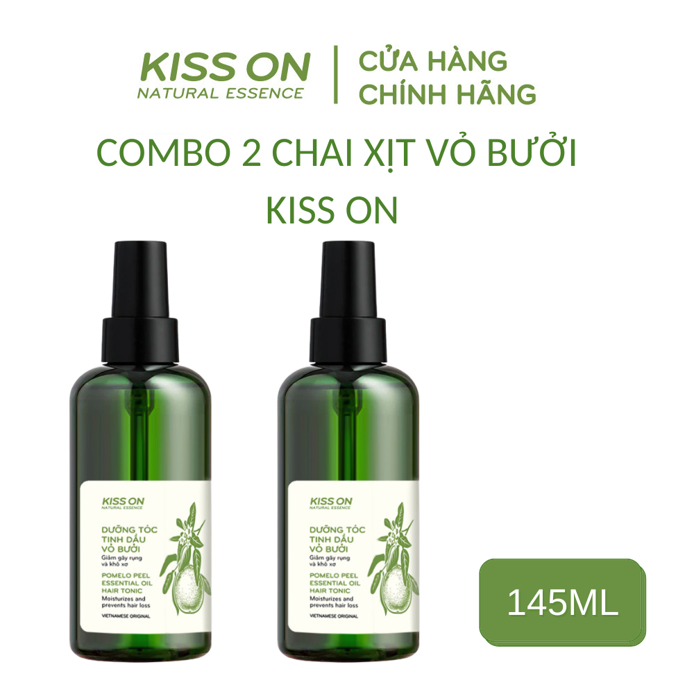 Combo 2 chai xịt dưỡng tóc tinh dầu vỏ bưởi KISS ON ngăn rụng tóc , kích mọc tóc, giúp phục hổi tóc mềm mại.