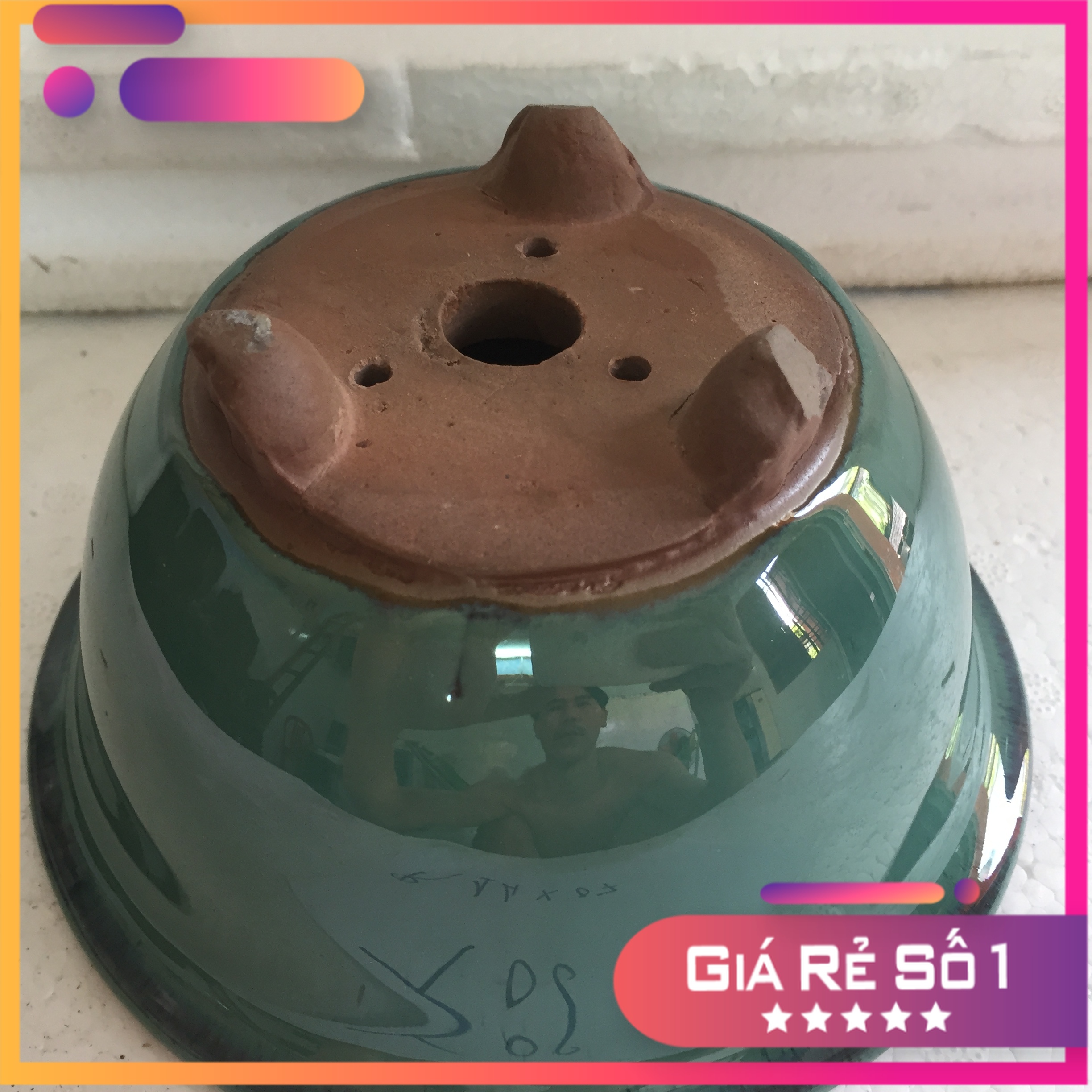 CHẬU CÂY CẢNH MINI T06,CHẬU GỐM SỨ  ĐỂ BÀN,CHẬU CÂY BONSAI MINI