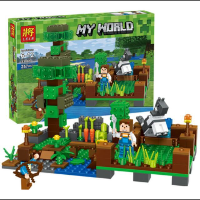 Lắp ráp xếp hình lego my world 33093 - Nông trại của các chiến binh