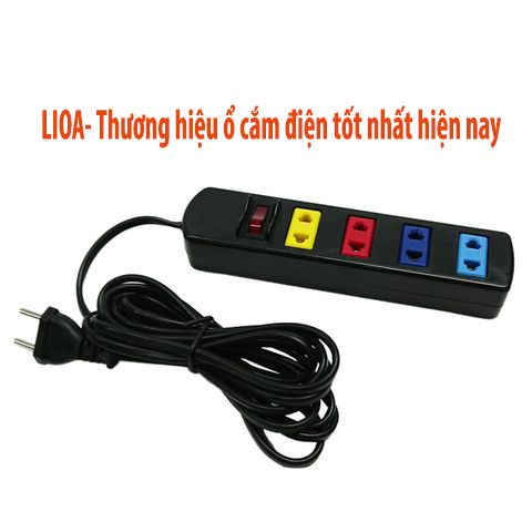 Ổ cắm điện Lioa 4 lỗ, ổ cắm điện thông minh có bảo vệ quá tải