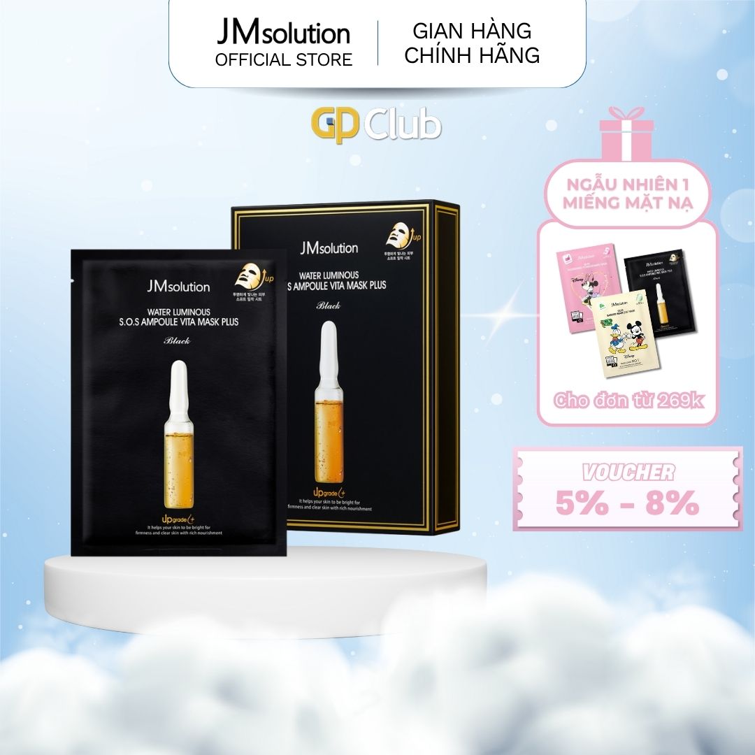 Mặt nạ dưỡng sáng và săn chắc da JMsolution Water Luminous S.O.S Ampoule Vita Mask Plus