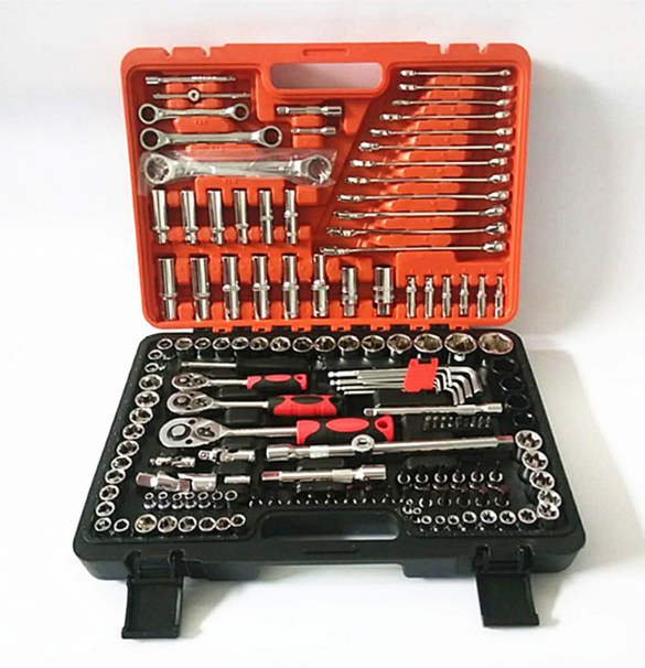 Bộ dụng cụ cờ lê 151 chi tiết hàng CR V crome vanadium