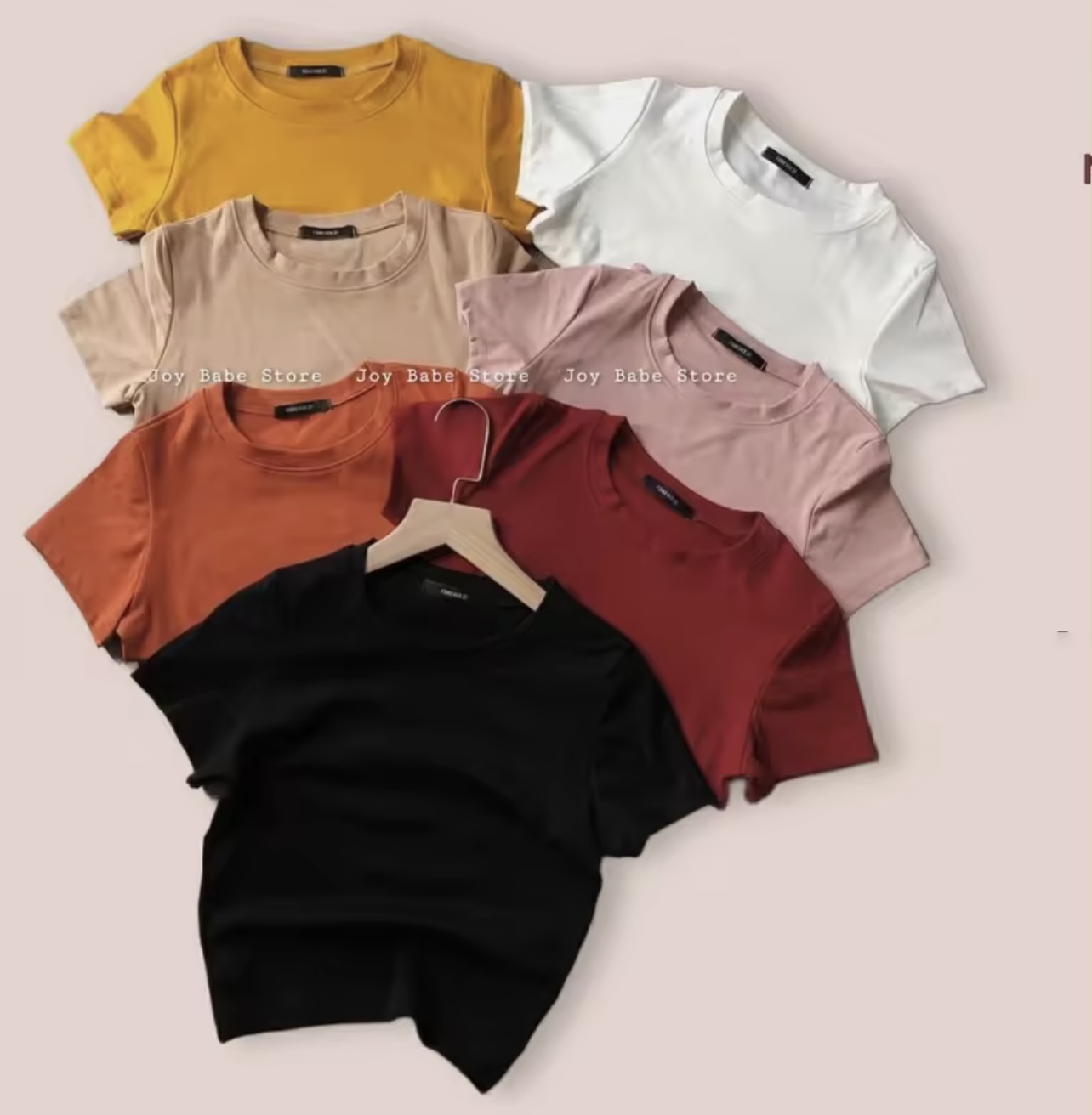 Chỉ 19k/ áo. Áo thun nữ CROTOP cổ tròn vải Tăm Lạnh siêu mát siêu mịn phối đồ siêu xinh đi chơi dạo phố đều đẹp