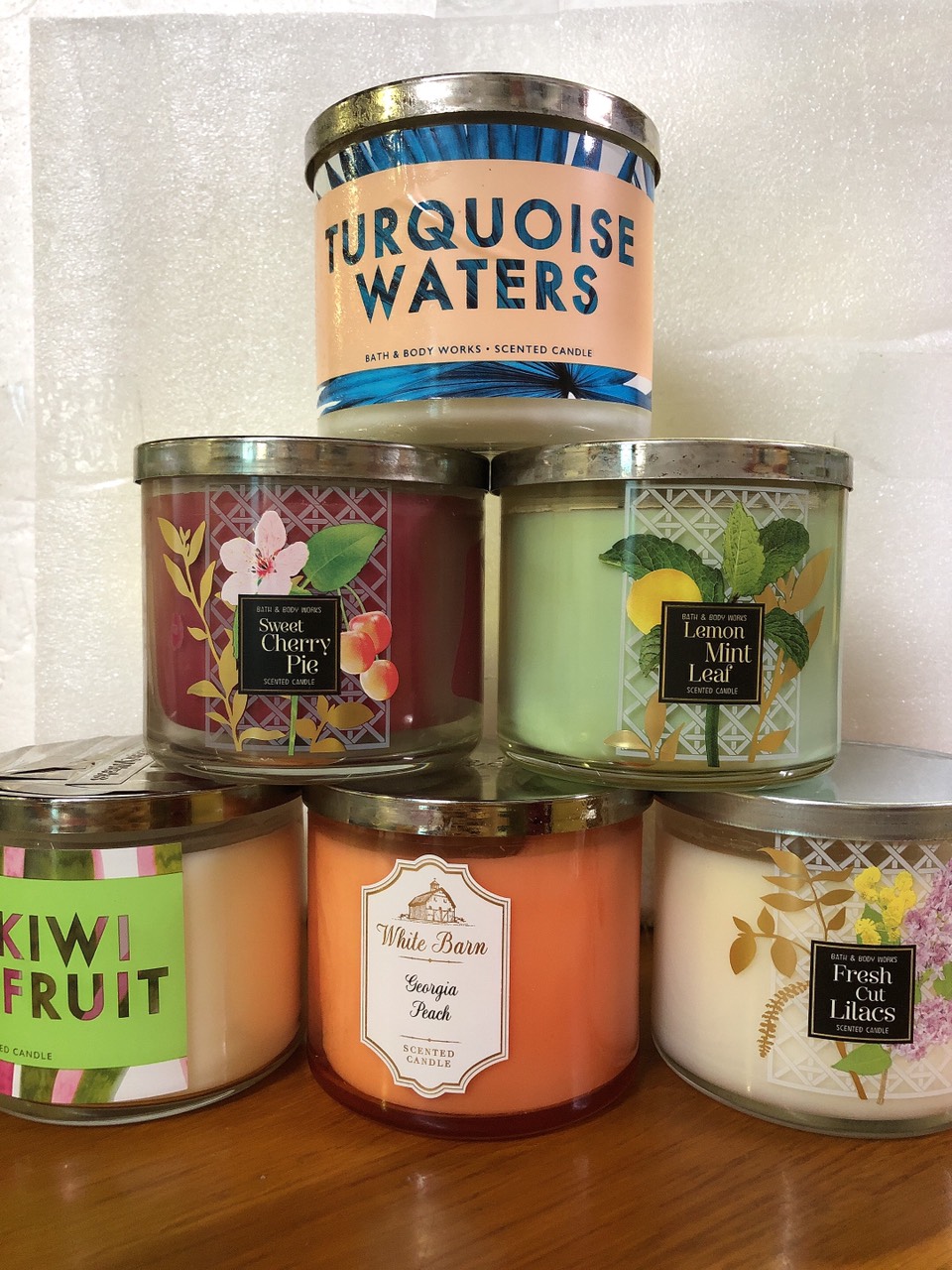 Đèn cầy nến thơm 3 bấc authentic Bath & Body Works 3