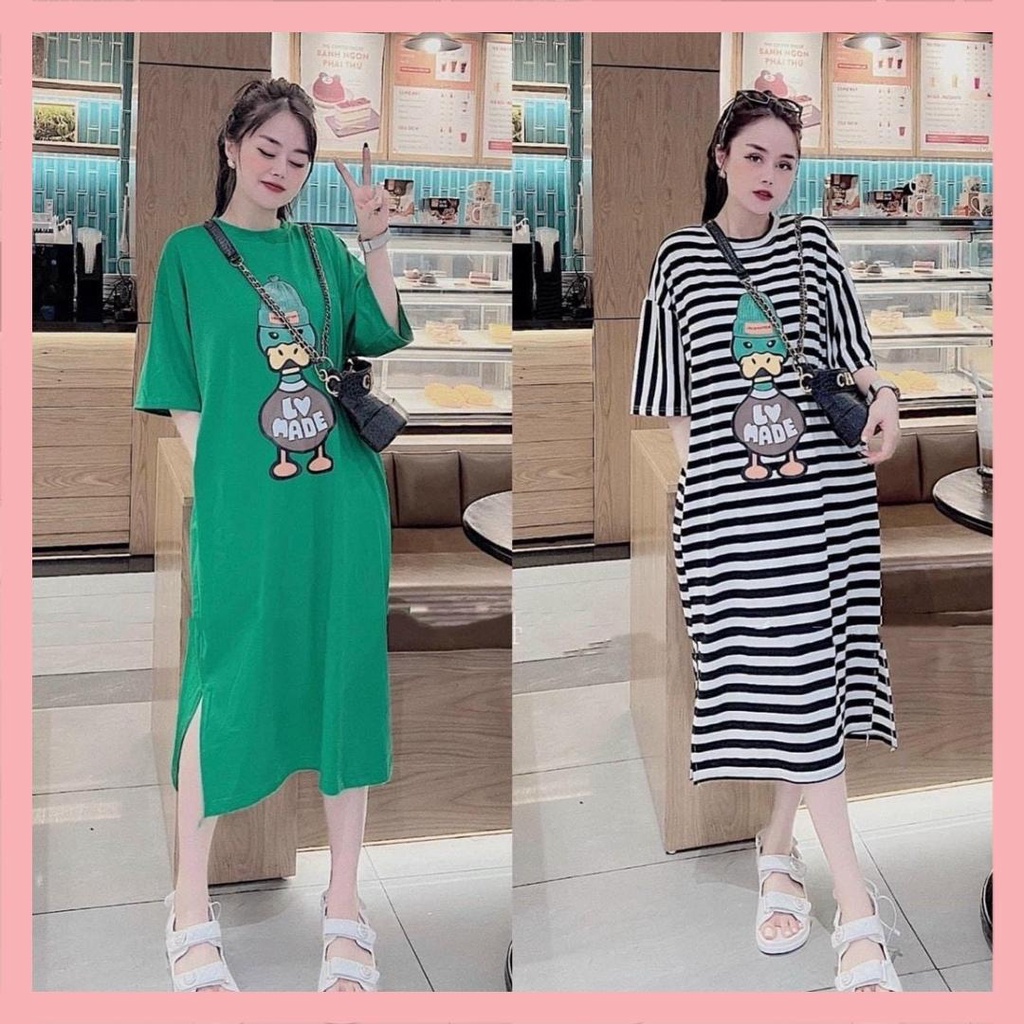 Áo thun nữ dài tay họa tiết phong cách Hàn Quốc thu đông  Lama Fashion