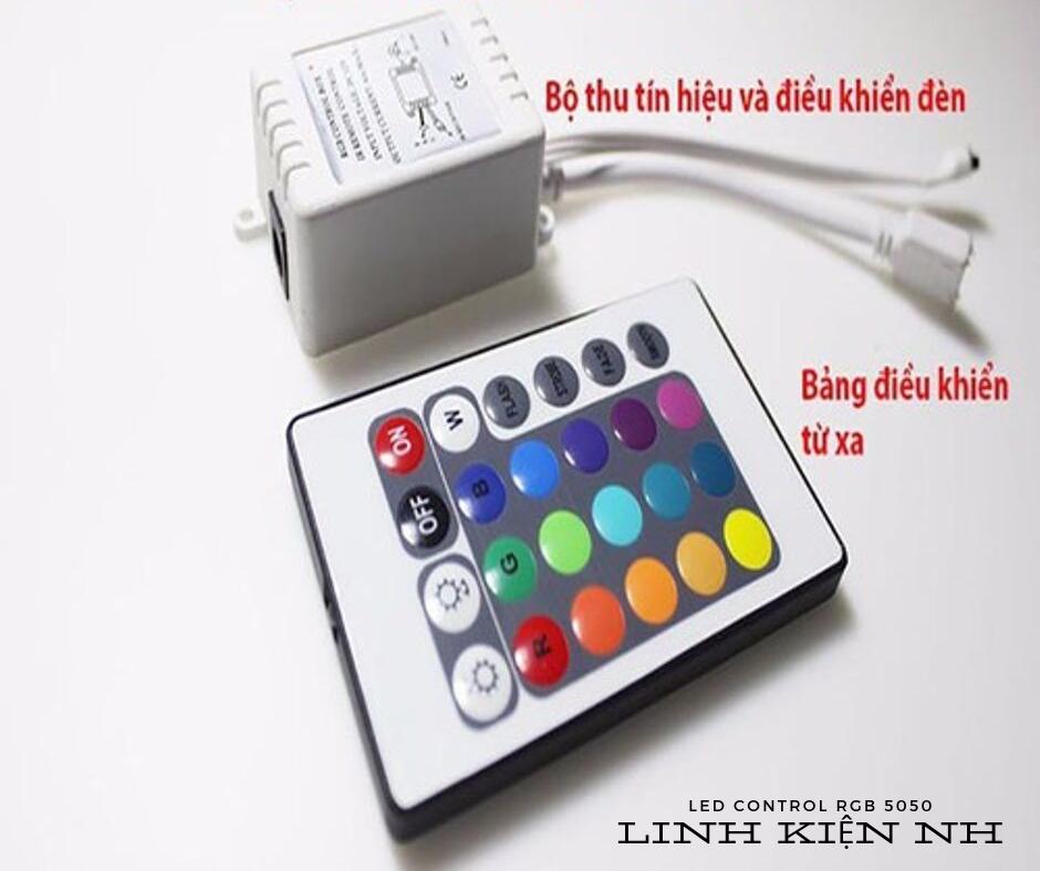 Điều khiển và chấn lưu 12V đèn led 5050 RGB