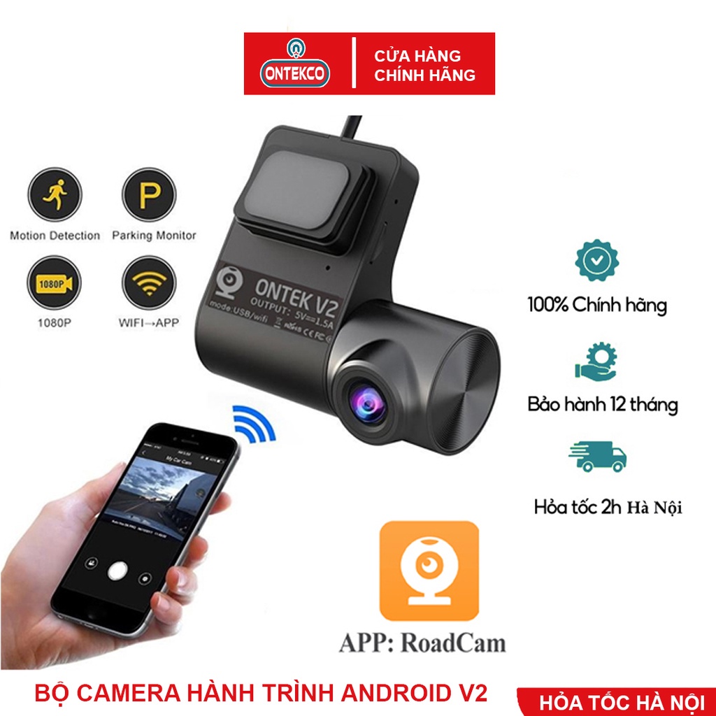 Mã 155ELHA80K giảm 6% đơn 400K CAMERA HÀNH TRÌNH ONTEKCO 1080 P FULL HD