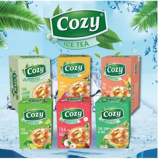 Trà Cozy hòa tan Icetea 240g Đủ hương vị
