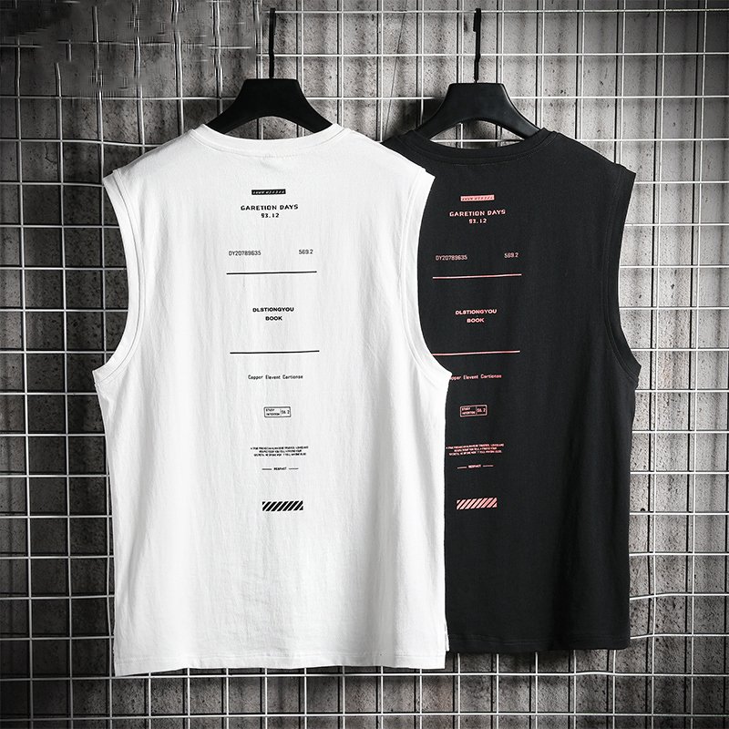 Hcm Men's Tanktop T-Shirt for Gym, Home Wear, and Street Wear - Logo Printed - Cool Cotton Fabric