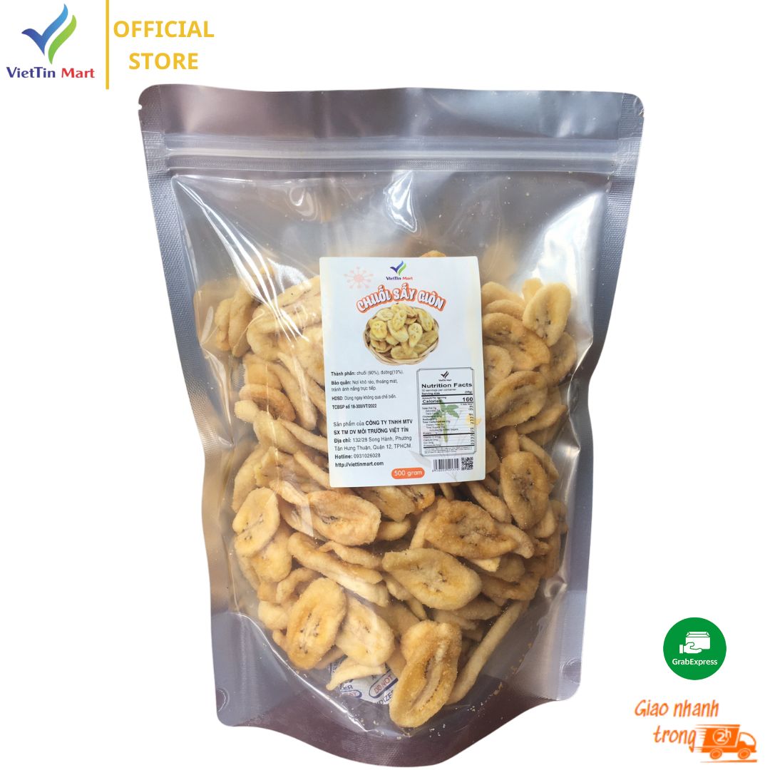 500gram chuối sấy hàng xuất khẩu - Viettin Mart