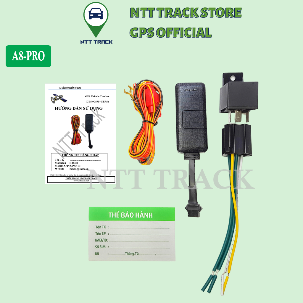 Định Vị Xe Máy Chức Năng Tắt Máy Từ Xa A8 Pro