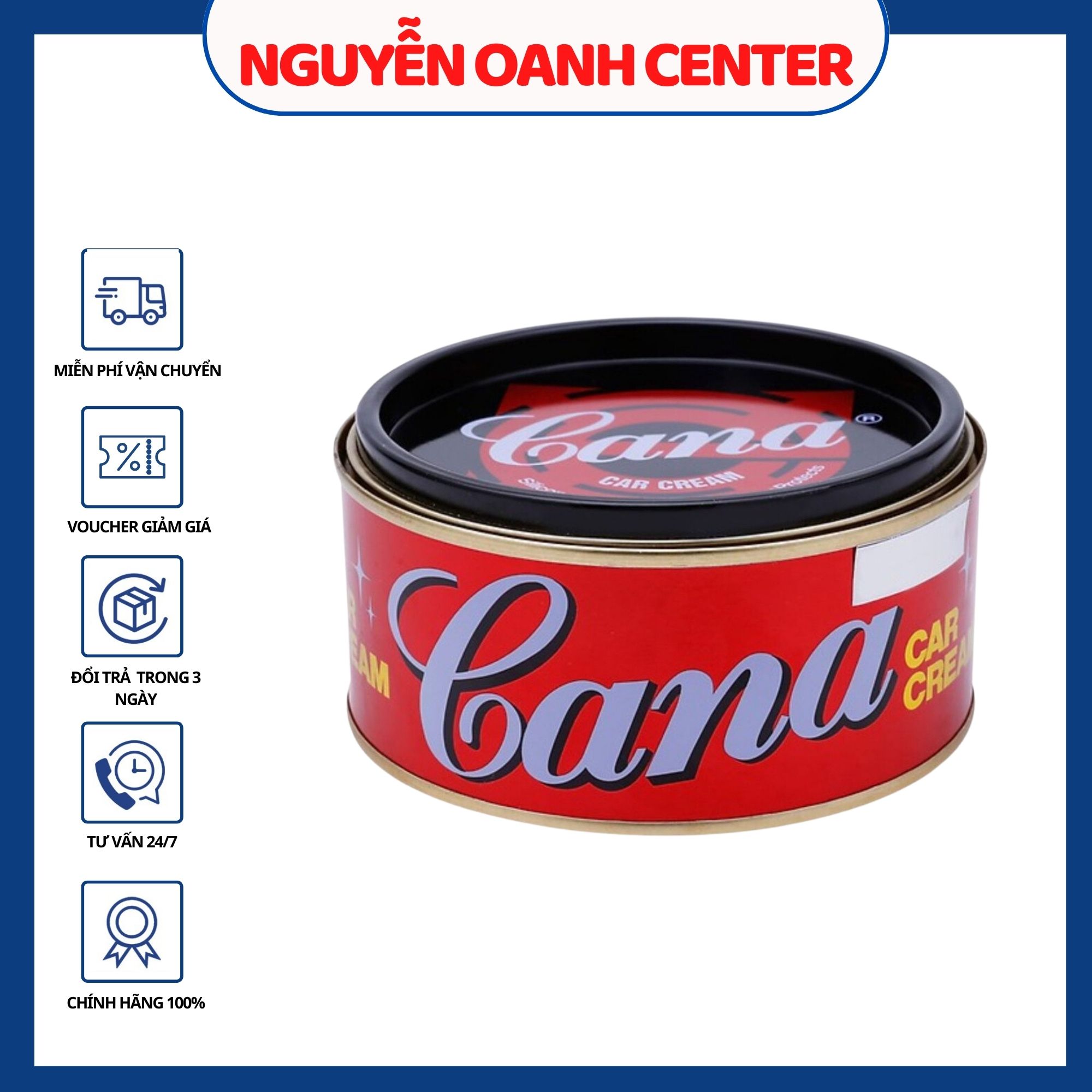 Xi đánh bóng sơn xe cana car cream 100g - 200g