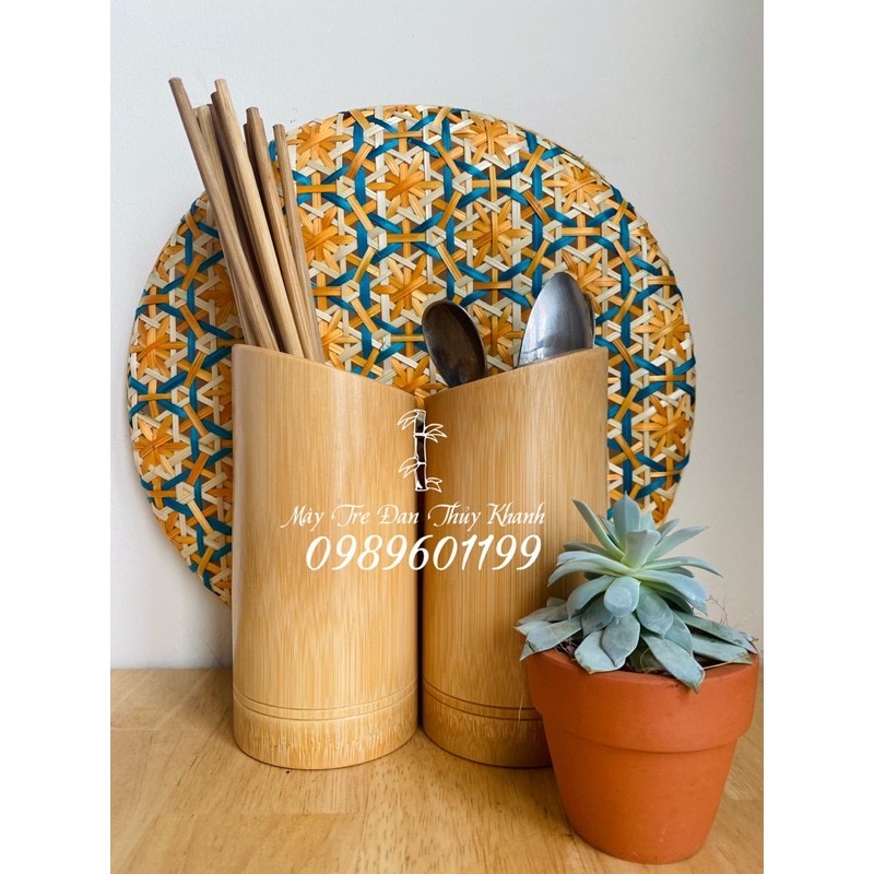 Ống đũa tre Ống đũa thìa bằng ống tre Ống cắm bút bằng tre