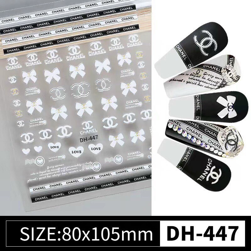 Nail Sticker Mẫu Hoa Lá Cành Mới Dán Móng Tay 3D Flowers4