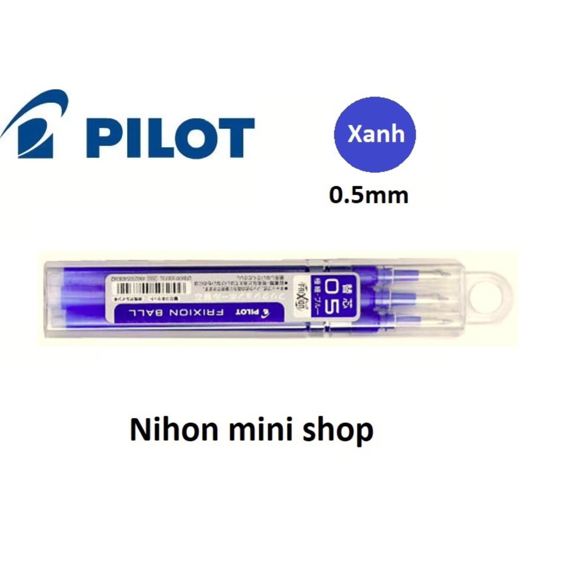 Bộ 3 ngòi bút xóa được 0.5mm Frixion PILOT Japan (xanh dương)