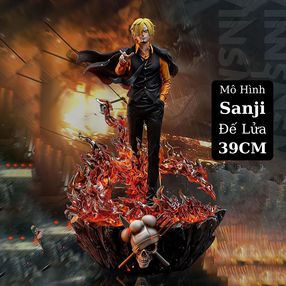 Mô Hình Sanji Đế Lửa 39Cm Cực Ngầu Mô hình One Piece Figure Mô Hình Anmie One Piece Luffy Vua Hải Tặc