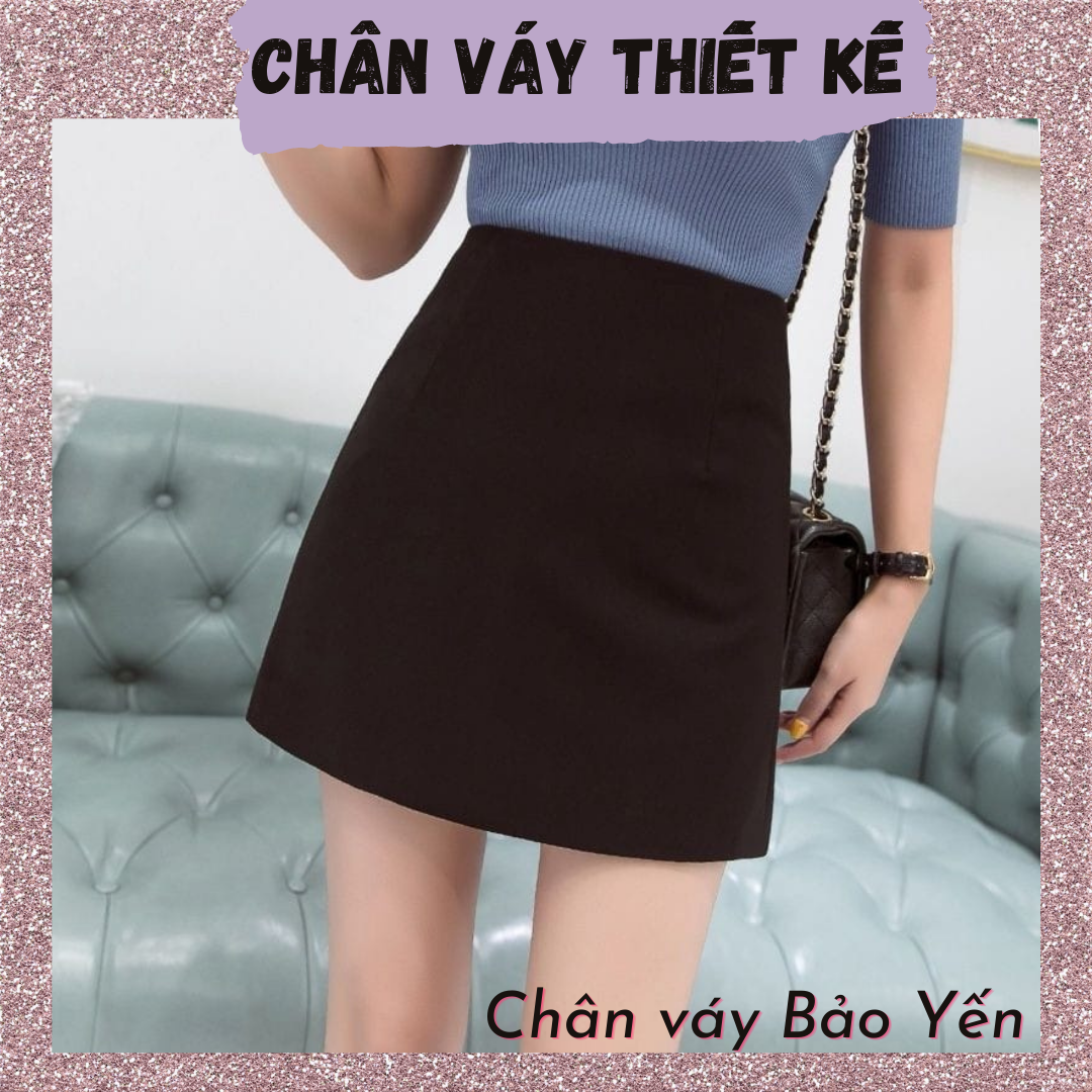 Chân váy chữ A cạp liền có quần trong nhiều màu