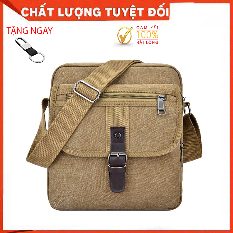 Túi đeo chéo vải bố nam nữ thời trang hàn quốc