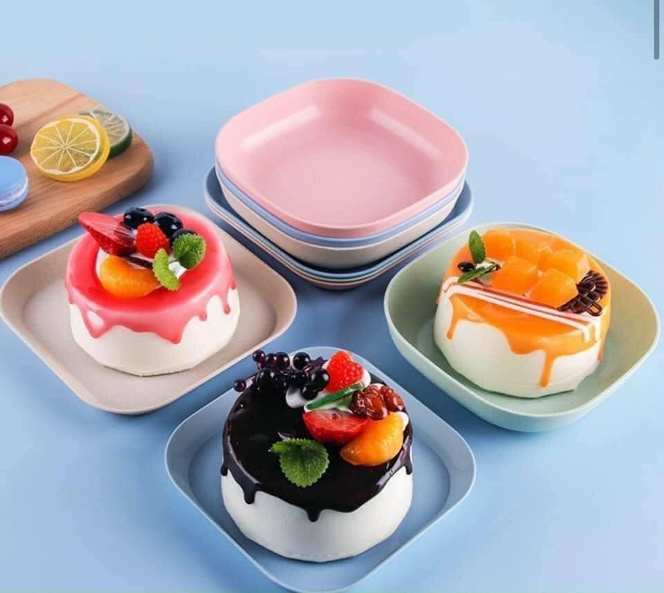 Đĩa đựng thức ăn sang xịn mịn bằng lúa mạch