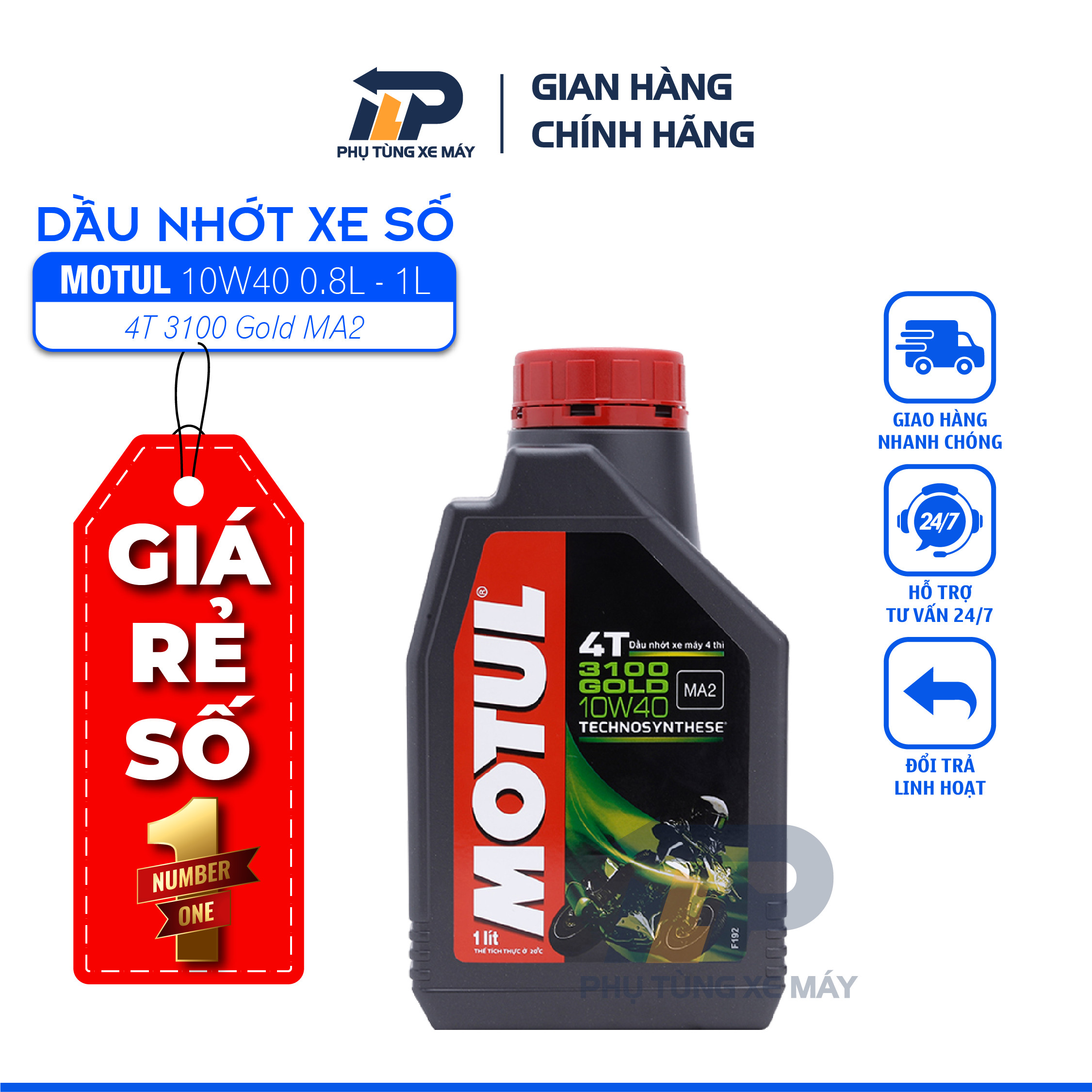 Dầu nhớt xe số motul 3100 gold