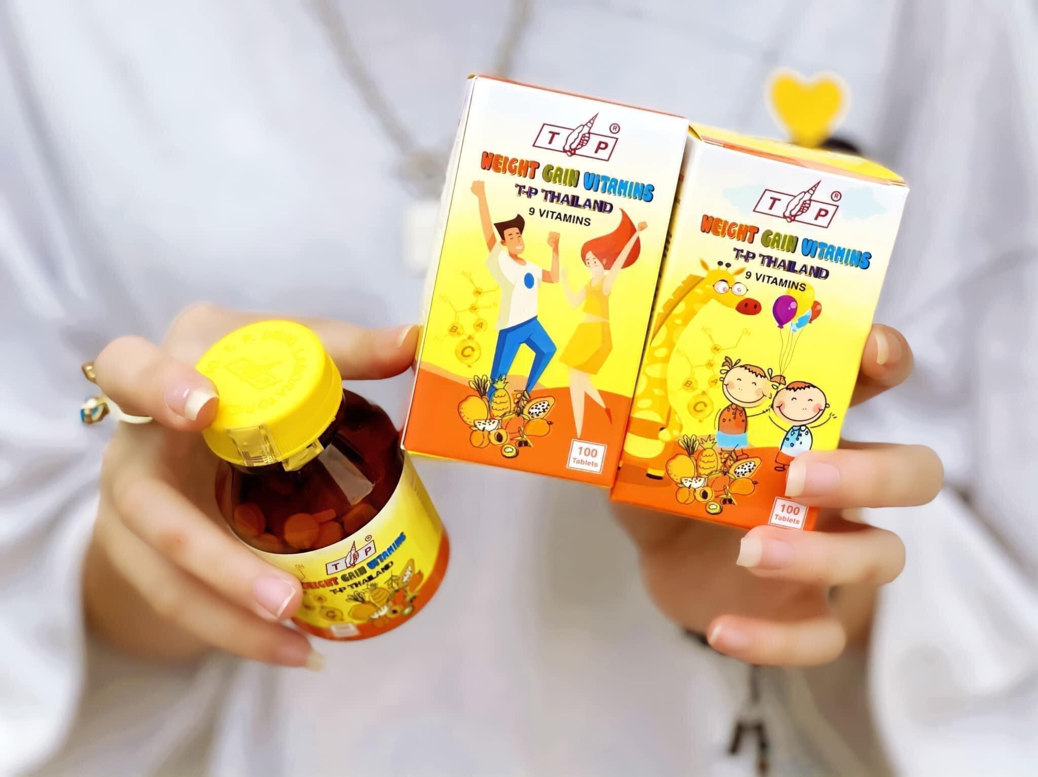   Combo 2 hộp  Vitamin TP Tăng Cân Thái Lan Hộp 100 Viên 