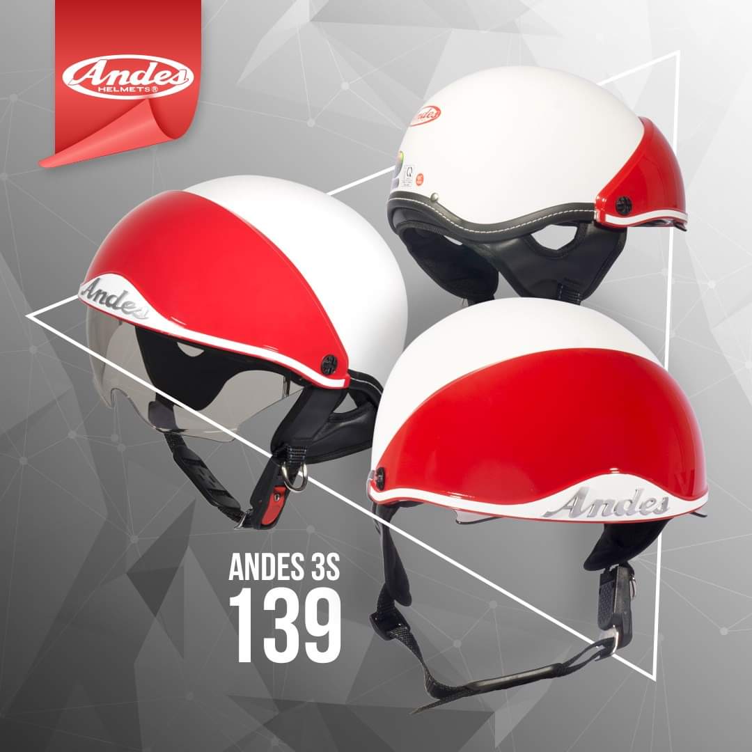 Mũ bảo hiểm andes kính dấu 139