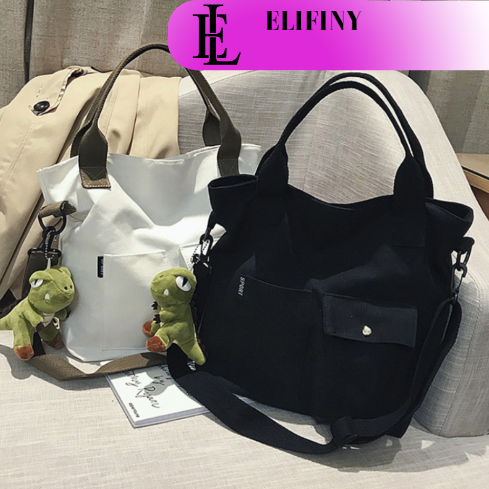 Túi Vải Canvas Đeo Chéo Phong Cách Quân Đội Siêu Ngầu Siêu Cá Tính Cho Nam Và Nữ