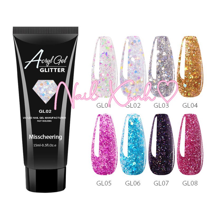 Gel gôm nhũ đắp móng ( poly gel) ,loại tốt ,bền ,đẹp ,tiện lợi 2021