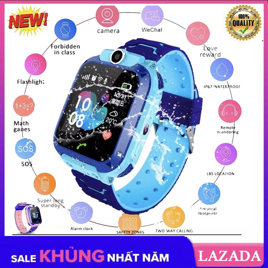 [TIẾNG VIỆT] Đồng hồ định vị trẻ em GPS A28 Chống nước IP67, có Camera chụp ảnh từ xa, đồng hồ thông minh trẻ em chống nước bảo hành 1 đổi 1