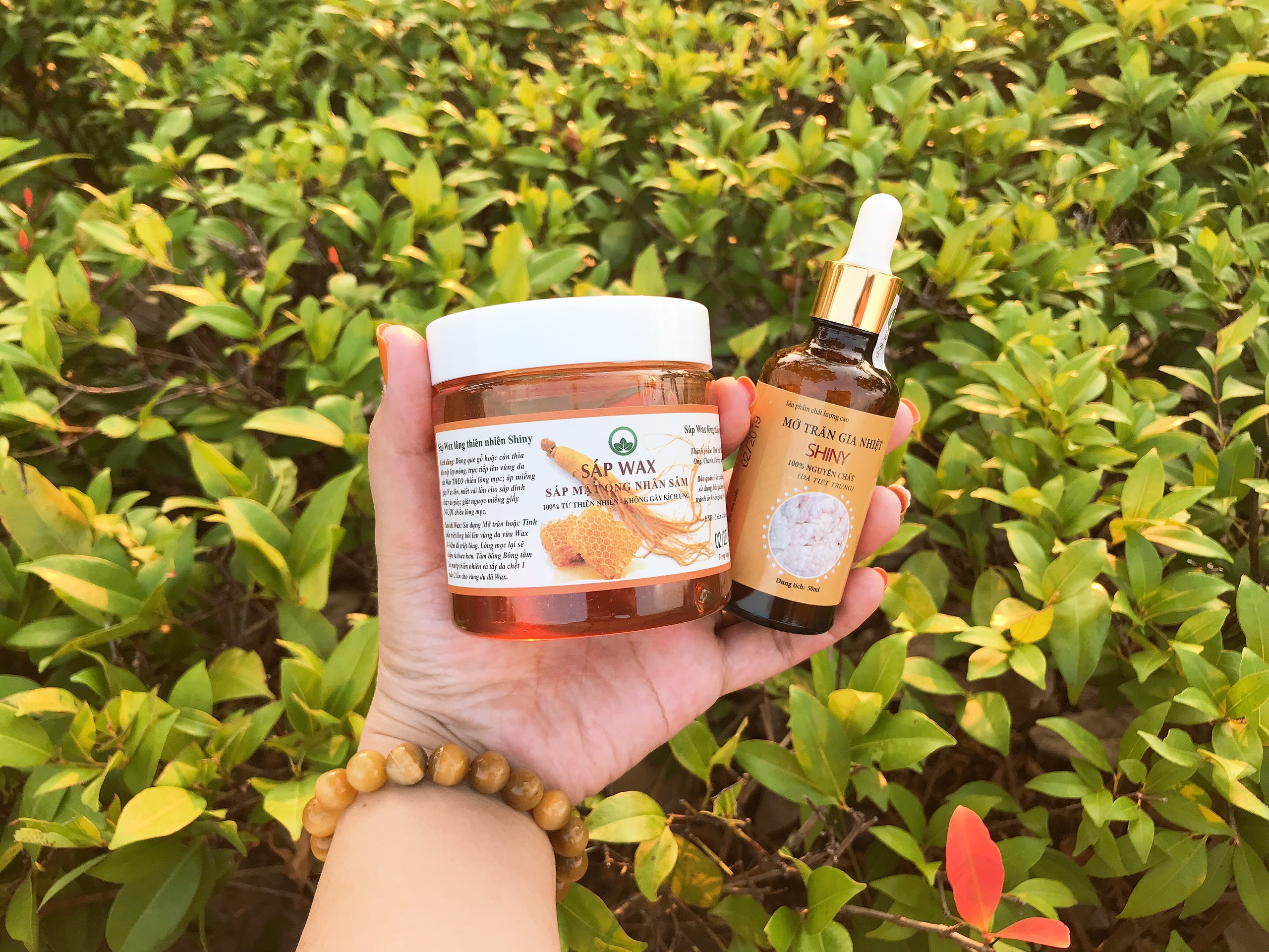 COMBO Sáp Wax Lông Lạnh(Nhân Sâm Shiny Handmade)