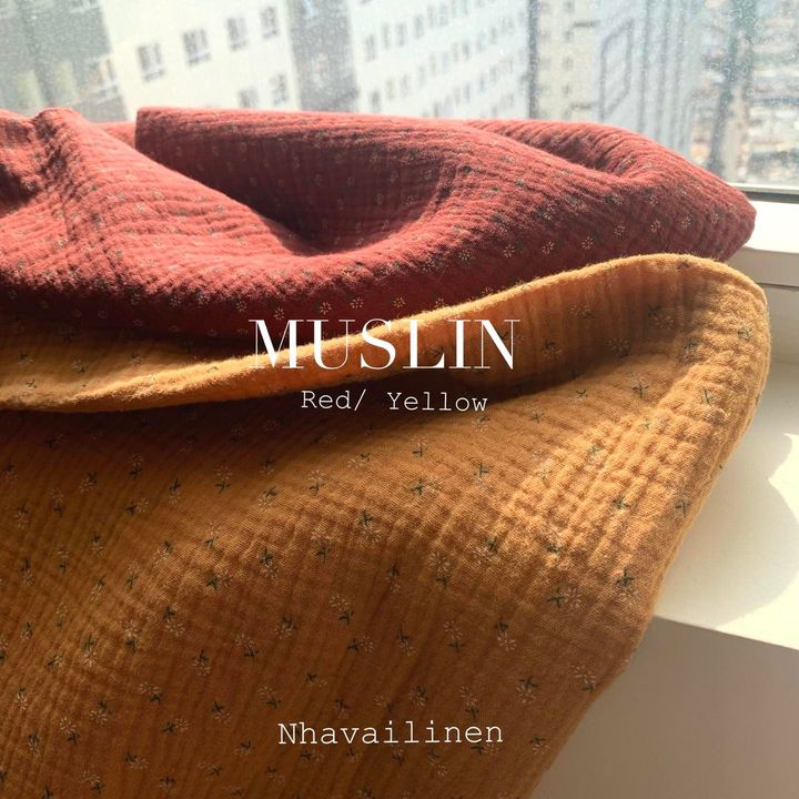 Muslin hoa vàng mới